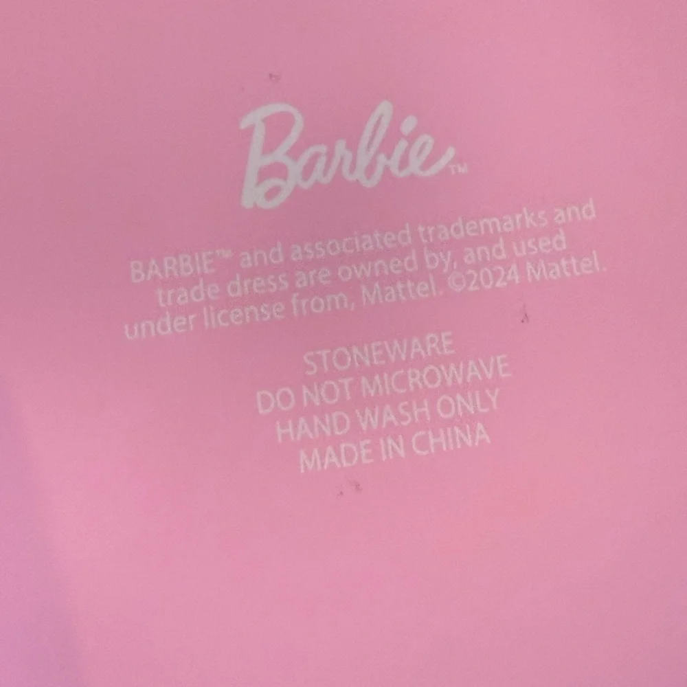 Barbie Pink Diagonal‎ Stripe Mug